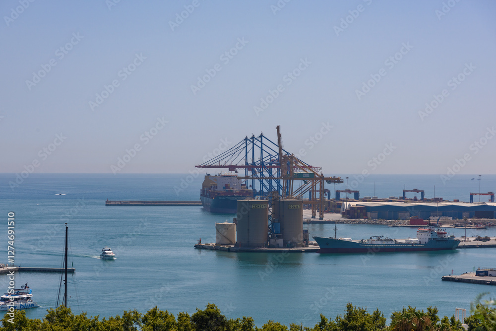 Malaga, Spain - August 06, 2024: Noatum Maritime - Malaga, Spain