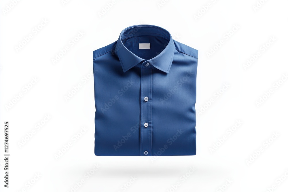 A neatly folded blue shirt showcases elegance and simplicity against a bright backdrop isolated on transparent background A neatly folded blue shirt showcases elegance and simplicity against a bright backdrop isolated on transparent background