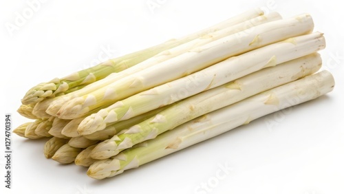 White Asparagus on White Background