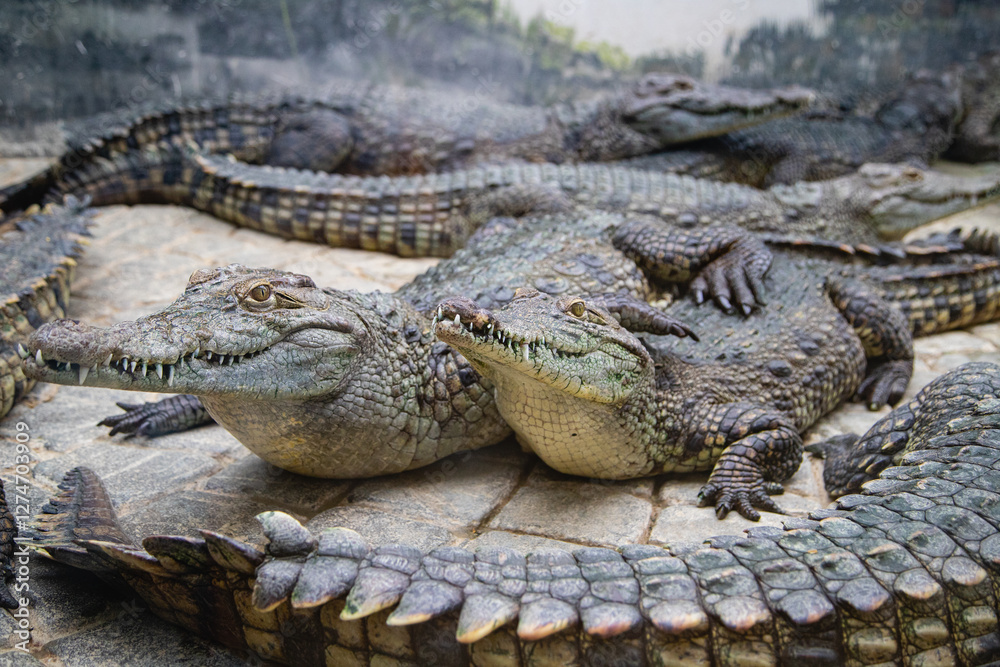Obraz premium alligator in the zoo