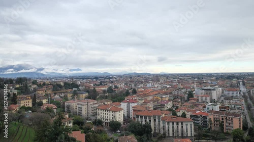 Wallpaper Mural Landsscape over Bergamo from Venezia walls Torontodigital.ca