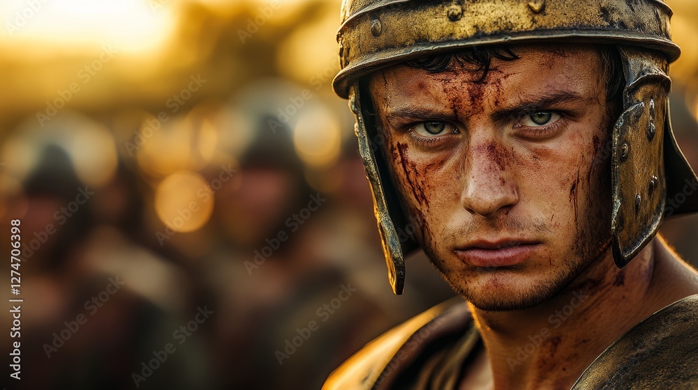 Portrait of a Caucasian Warrior Portrait of a Caucasian Warrior