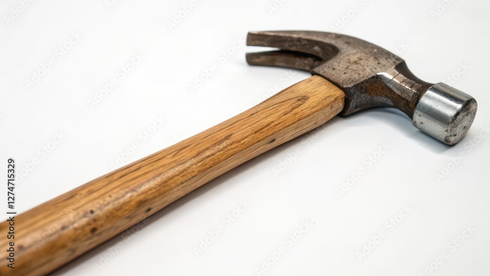 Claw Hammer on White Background
