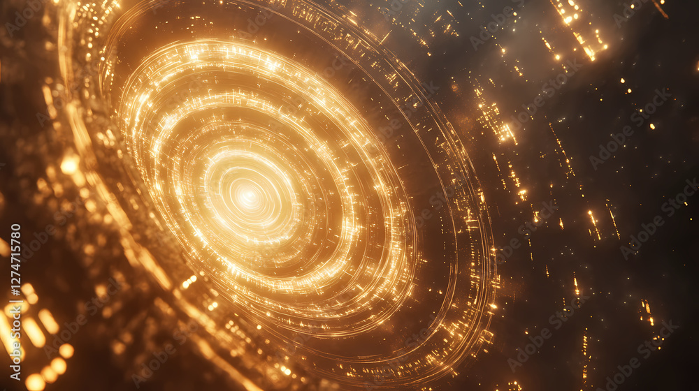 massive glowing portal