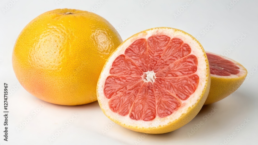 Grapefruit on White Background Grapefruit on White Background