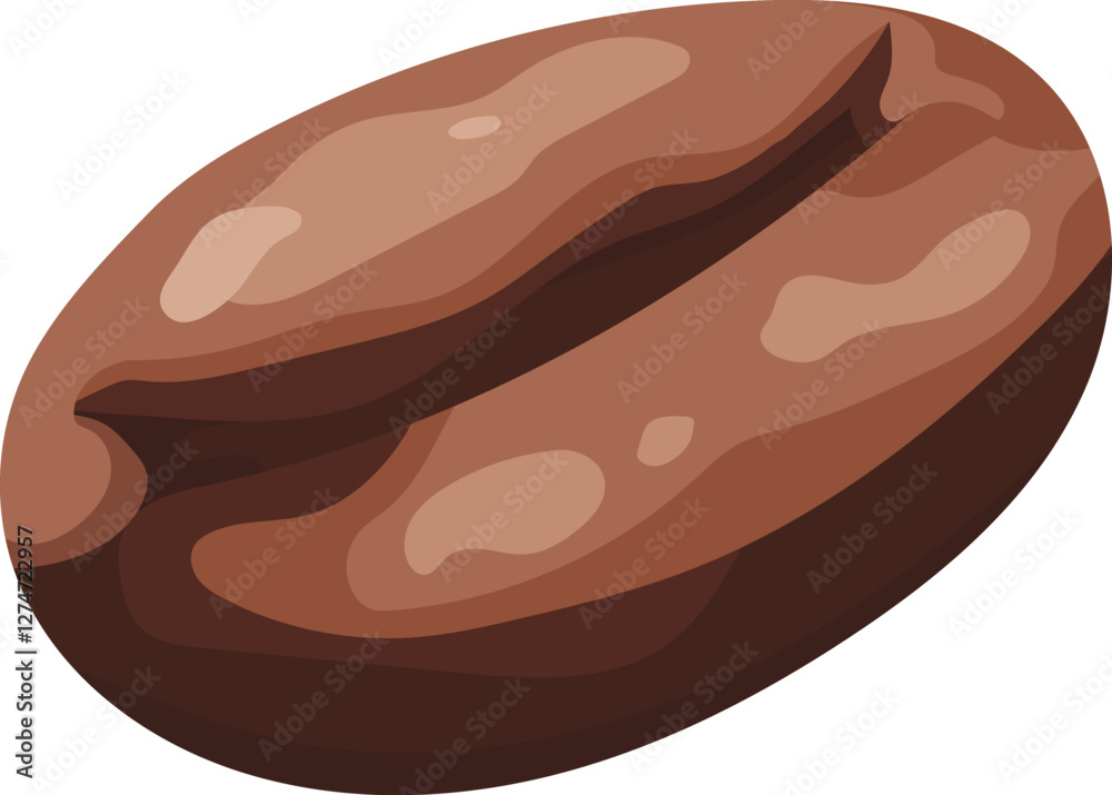Coffee beans roasted. Vector clipart, illustration with isolated background. Coffee beans roasted. Vector clipart, illustration with isolated background.