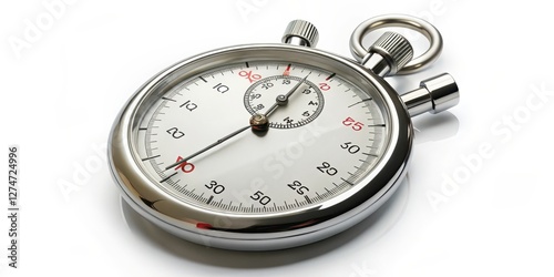 Stopwatch on White Background