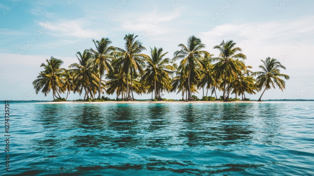 Tranquil island escape tropical paradise nature photography serene waters aerial view relaxation concept Tranquil island escape tropical paradise nature photography serene waters aerial view relaxation concept