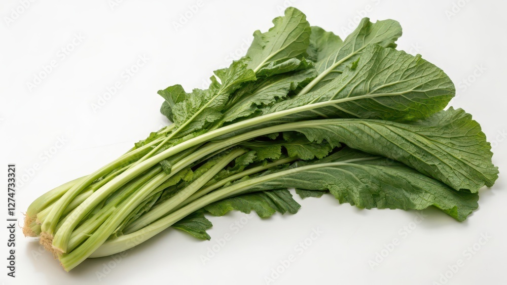 Green Vegetable on White Background Green Vegetable on White Background