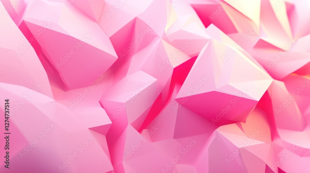 Obraz premium Pink geometric texture background, digital art, abstract, website design