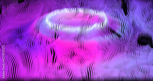 Colorful abstract texture created with Gradient flow and 3D structure imitate the movement of liquid or wind. Vibrant colors, volumetric waves and digital noise create a sense of depth and dynamics. I