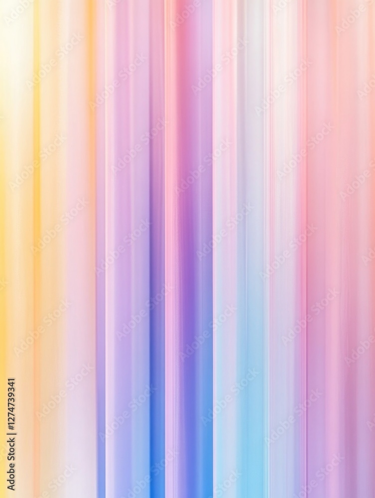 Modern, colorful art piece with vertical stripes in various hues Modern, colorful art piece with vertical stripes in various hues