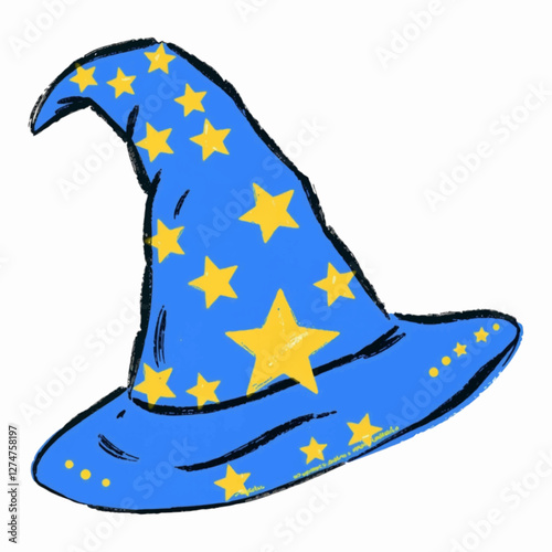 Illustration of a Mystical Wizard Hat