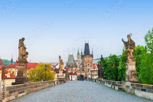 Obraz na płótnie チェコ プラハ カレル橋 w salonie