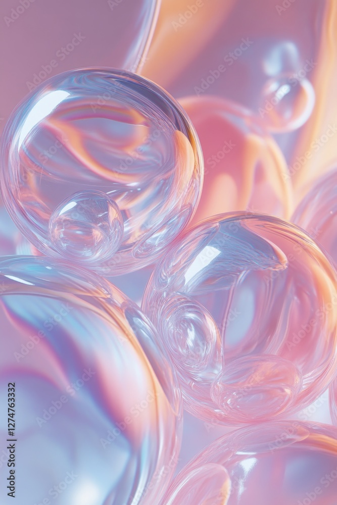 Abstract bubbles against a blurred background. Abstract bubbles against a blurred background.