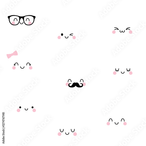 Baby Cloud Children Cute Cloud Clipart Kawaii Cloud Faces