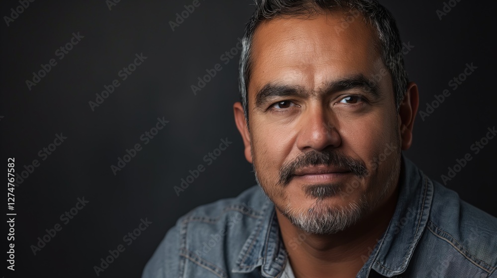 Portrait of a serious hispanic immigrant man / Latino immigrant / Migrant
Portrait of a serious hispanic immigrant man / Latino immigrant / Migrant