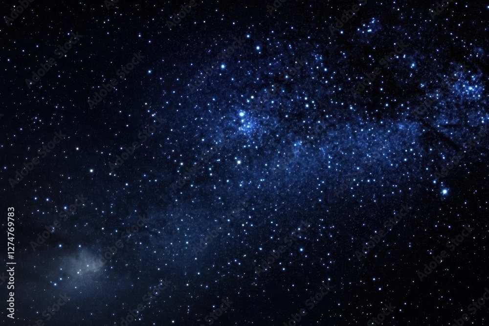 Fototapeta premium Deep Space Explores Twinkling Stars and Distant Galaxies with Cosmic Dust and Nebulae Clouds