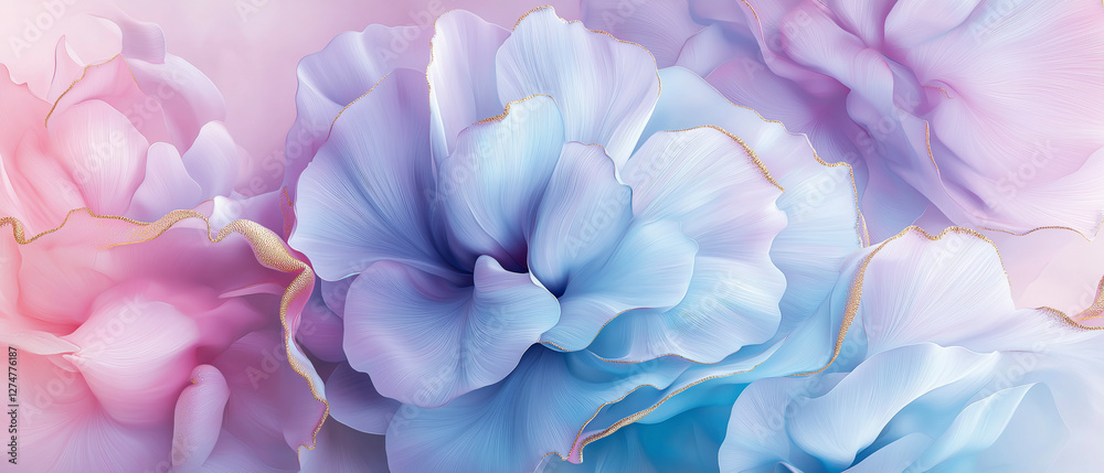 Obraz premium Abstract background of purple petals