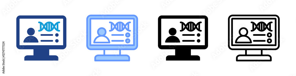 Systems Biology icon set multiple style collection Systems Biology icon set multiple style collection