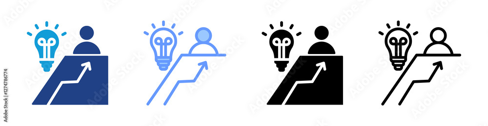 Innovator icon set multiple style collection Innovator icon set multiple style collection