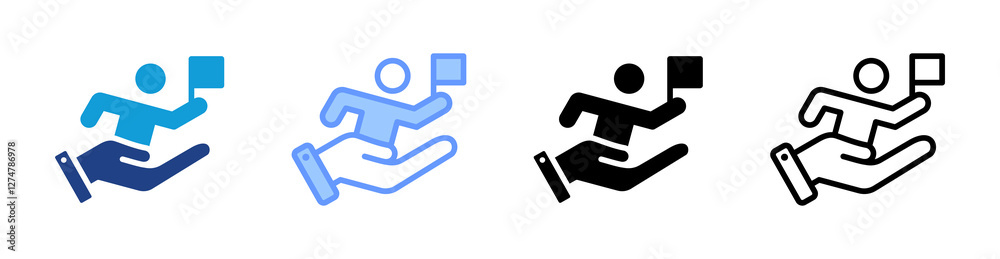 Mentorship icon set multiple style collection Mentorship icon set multiple style collection