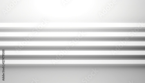Abstract white background featuring parallel lines, ideal for modern design or presentation use