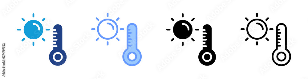 Exposure icon set multiple style collection Exposure icon set multiple style collection