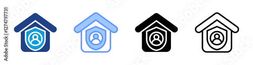 Quarantine icon set multiple style collection photo