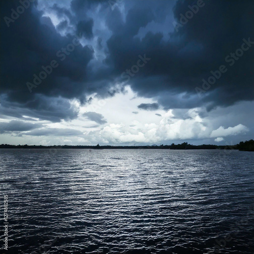 Dramatic Sky Over Water