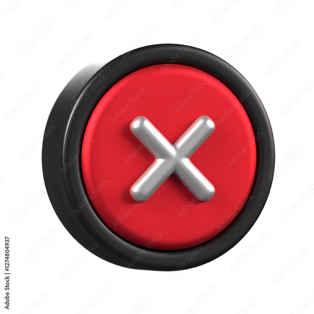 Denied 3D Icon with transparent background (HD) Denied 3D Icon with transparent background (HD)