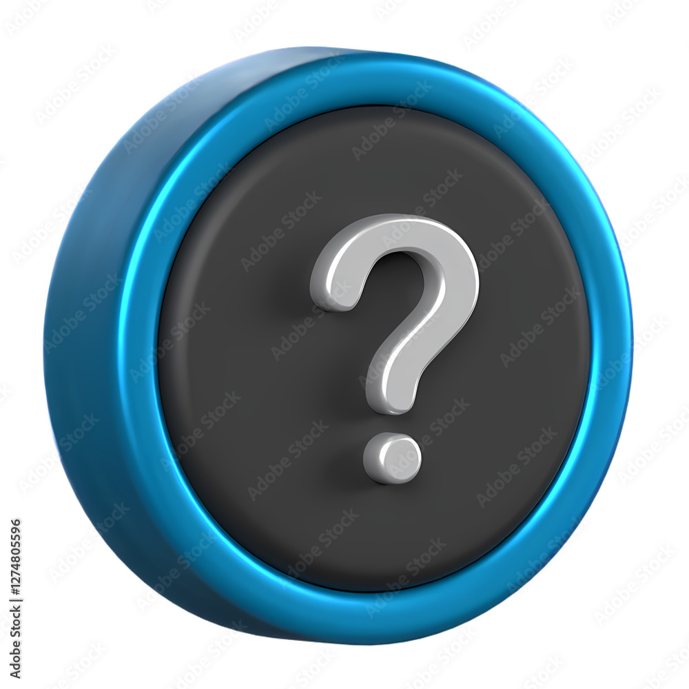 Question 3D Icon with transparent background (HD) Question 3D Icon with transparent background (HD)