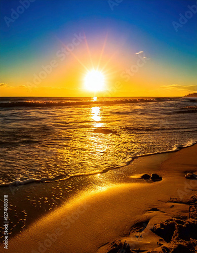 Sun Beach Warm Light