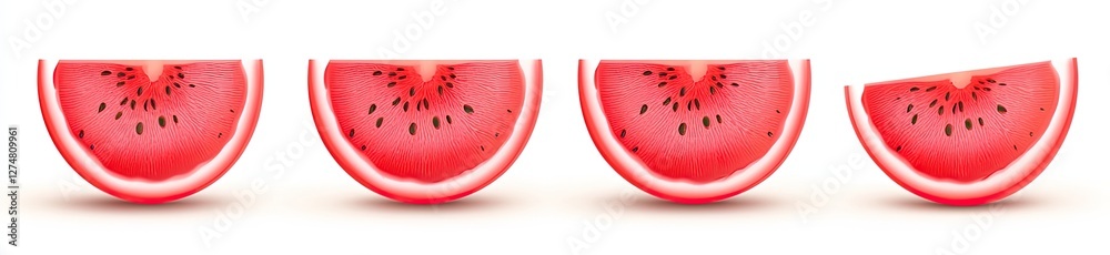 Juicy Watermelon Slices Summer Fruit Background Image Juicy Watermelon Slices Summer Fruit Background Image