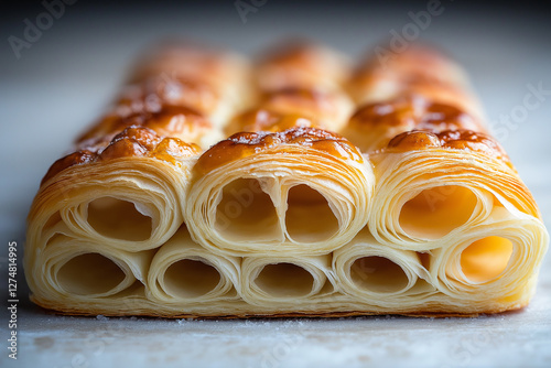 Golden Puff Pastry Layers: A Culinary Delight