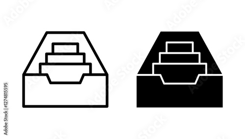 Archive folders icon vector. Document vector icon. Archive storage icon.