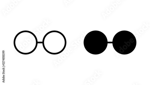 Glasses icon vector. Glasses sign and symbol