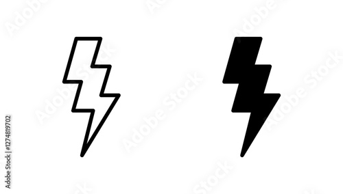Lightning icon vector. electric sign and symbol. power icon. energy sign
