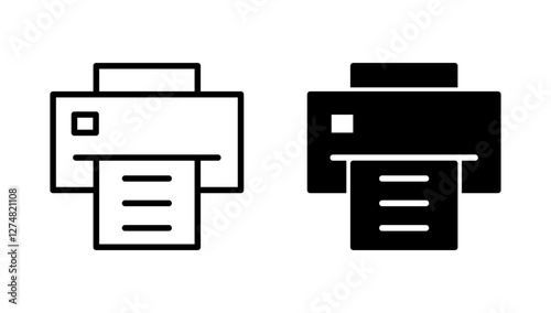 Print icon vector. printer sign and symbol
