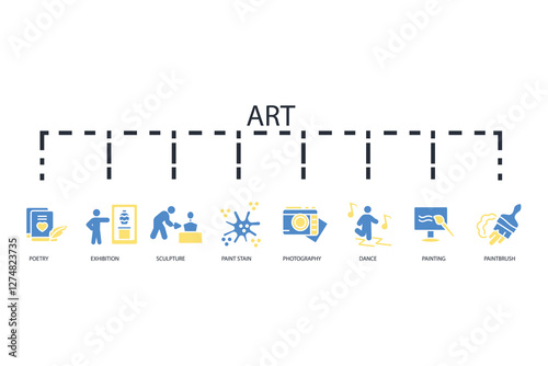 Art icon set.vector.Editable stroke.linear style sign for use web design,logo.Symbol illustration.