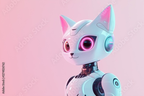 Robotic Kitty Portrait photo