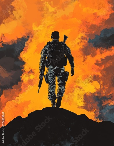 silhouette of a man