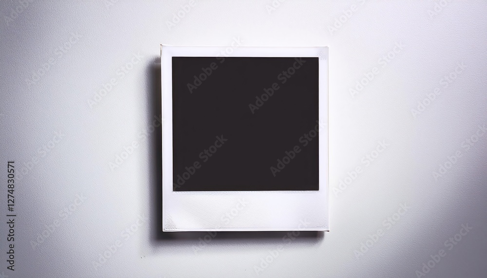 Pristine White Instant Photo Frame Mockup Against a Minimalist Background, Emphasizing Clean Lines and Simplicity, Perfect for Digital Art, Home Decor, or Design Inspiration. Pristine White Instant Photo Frame Mockup Against a Minimalist Background, Emphasizing Clean Lines and Simplicity, Perfect for Digital Art, Home Decor, or Design Inspiration.