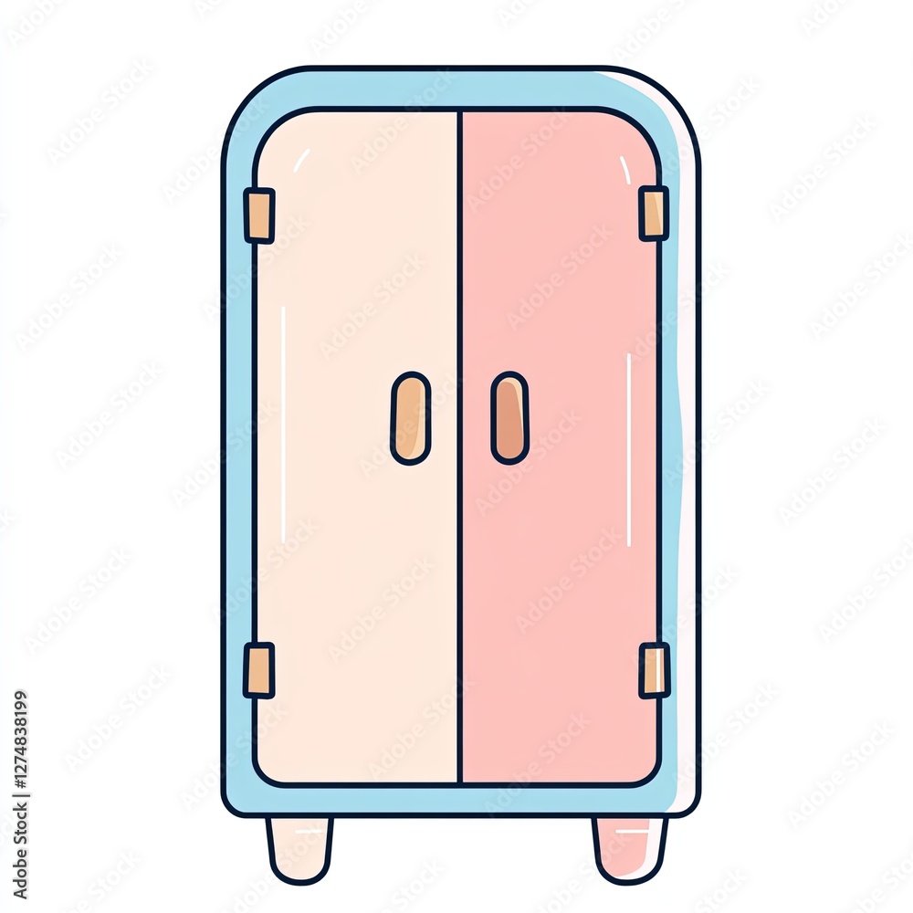 cabinet lock, a simple line drawing, flat design style, pastel colors, white background cabinet lock, a simple line drawing, flat design style, pastel colors, white background