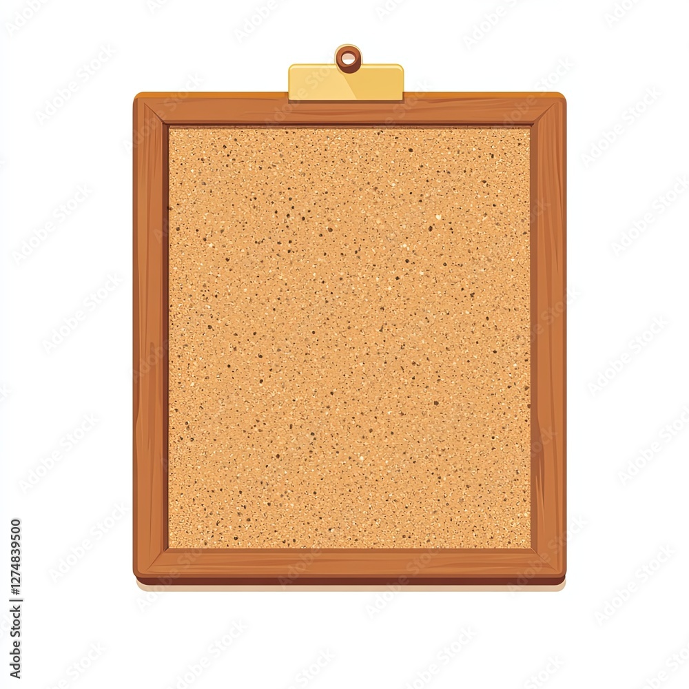 corkboard, a simple line drawing, flat design style, pastel colors, white background