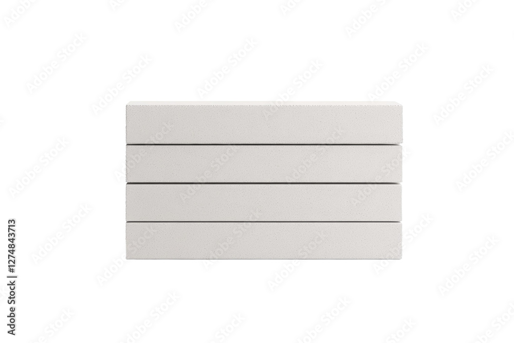 White dresser with four white drawers, isolated White dresser with four white drawers, isolated