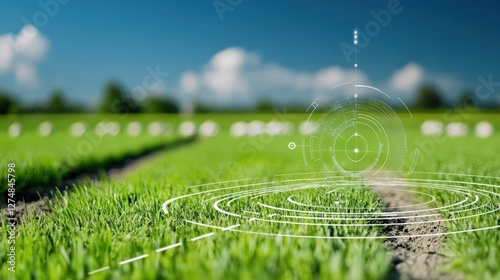 Innovative farming techniques transforming agriculture open fields digital agriculture rural landscape aerial view sustainable practices