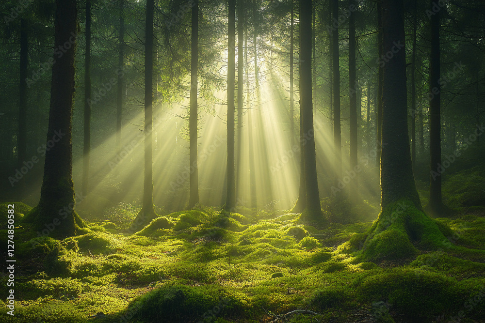 Fototapeta premium morning in the forest