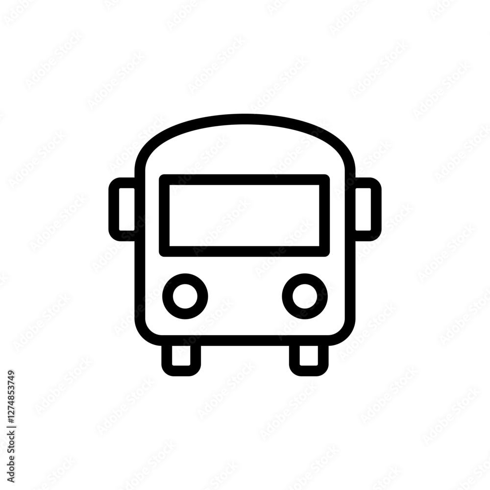 Bus icon vector illustration. bus sign and symbol. transport symbol Bus icon vector illustration. bus sign and symbol. transport symbol