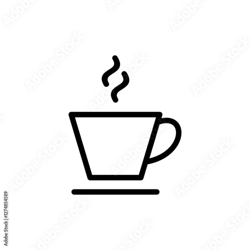 coffee cup icon vector illustration. cup a coffee sign and symbol